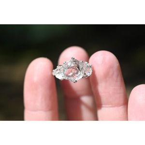 alternative raw diamond engagement ring raw crystal size 4 5 6 7 8 8 9 1…